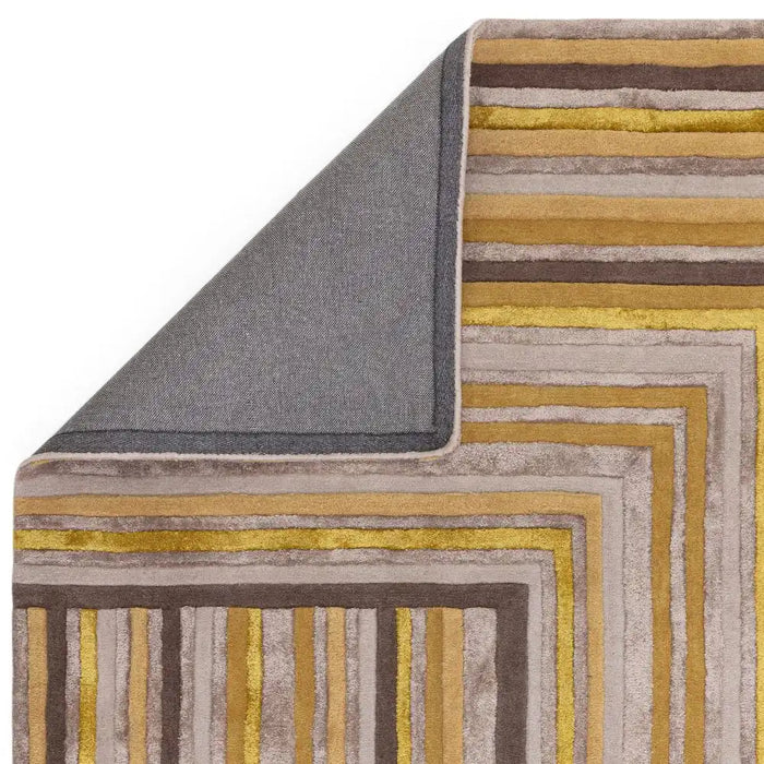 Asiatic matrix asiatic 79 network gold Yellow Living Room Wool Rug.