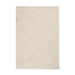 Think Rugs ideal shaggy 80260 cream Ivory Living Room Geometric Rug.
