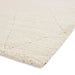 Think Rugs ideal shaggy 80260 cream Ivory Living Room Geometric Rug.
