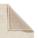 Think Rugs ideal shaggy 80260 cream Ivory Living Room Geometric Rug.