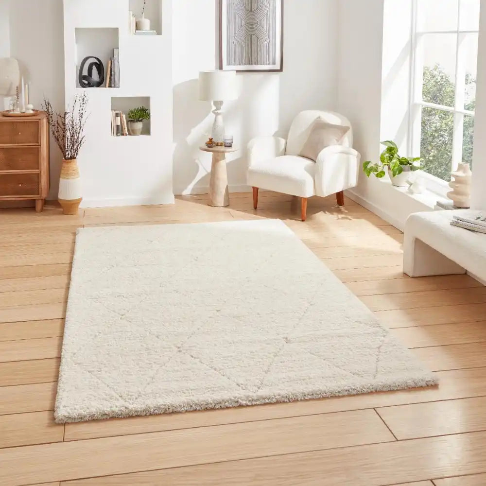 Ideal Shaggy 80260 Cream Rugs - Buy 80260 Cream Rugs Online from Rugs ...