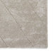 Think Rugs ideal shaggy 80260 silver Grey Living Room Geometric Rug.