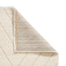 Think Rugs ideal shaggy 80362 cream Ivory Living Room Geometric Rug.