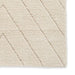 Think Rugs ideal shaggy 80362 cream Ivory Living Room Geometric Rug.