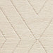 Think Rugs ideal shaggy 80362 cream Ivory Living Room Geometric Rug.