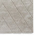 Think Rugs ideal shaggy 80362 silver Grey Living Room Geometric Rug.