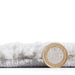 Think Rugs ideal shaggy 80362 silver Grey Living Room Geometric Rug.