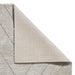 Think Rugs ideal shaggy 80362 silver Grey Living Room Geometric Rug.