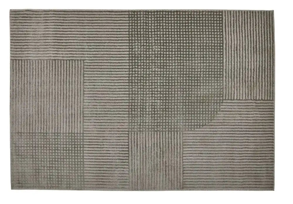 Oriental Weavers manhattan ow 8120 h grey Grey Living Room Geometric Rug.