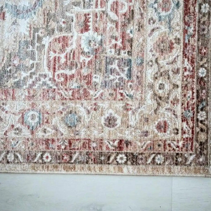 Prestige alia 842gc beige rose Beige, Pink Living Room  Rug.
