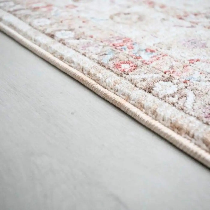 Prestige alia 842gc beige rose Beige, Pink Living Room  Rug.