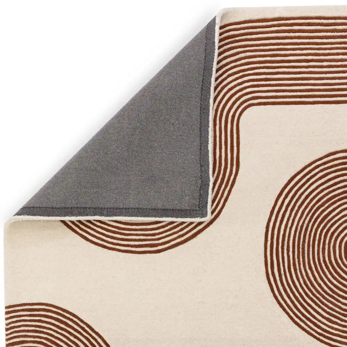 Asiatic matrix asiatic 85 arches amber Ivory, Orange Living Room Wool Rug.