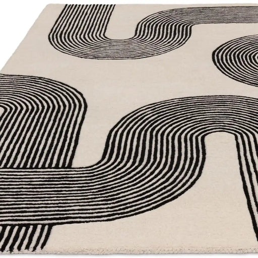 Asiatic matrix asiatic 87 arches Ivory Living Room Wool Rug.