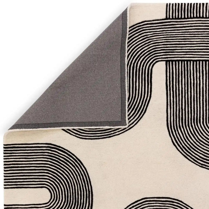 Asiatic matrix asiatic 87 arches Ivory Living Room Wool Rug.
