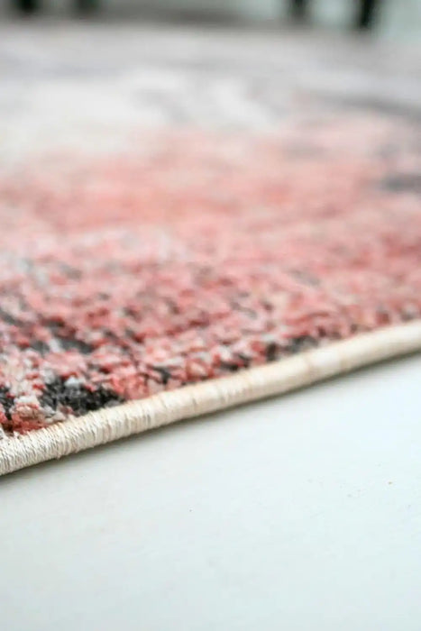 Prestige alia 887aj cream rose Multicoloured, Pink Living Room  Rug.