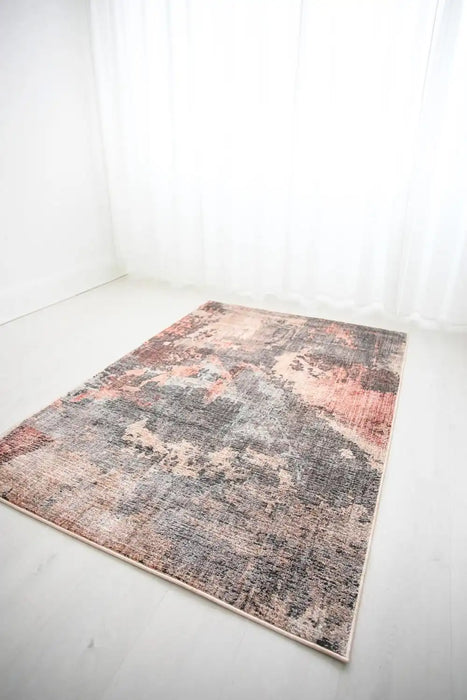 Prestige alia 887aj cream rose Multicoloured, Pink Living Room  Rug.