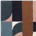 Asiatic matrix asiatic 89 klotski teal Multicoloured, Teal Living Room Wool Rug.