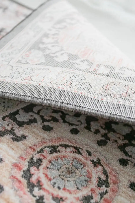 Prestige alia 893gl anthracite rose Black, Pink Living Room  Rug.