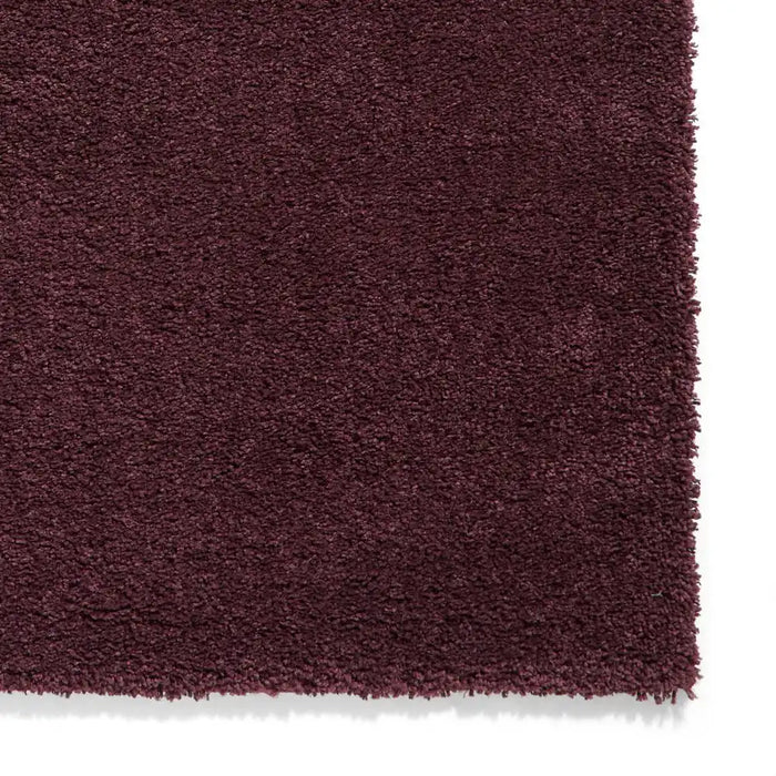 Think Rugs sierra 9000 purple Purple Living Room Shaggy Rug.