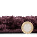 Think Rugs sierra 9000 purple Purple Living Room Shaggy Rug.