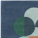 Asiatic matrix asiatic 91 statement navy Multicoloured, Navy Living Room Wool Rug.