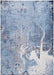 Louis de Poortere cities 9314 tokyo conductive blue Blue, Cream Living Room  Rug.