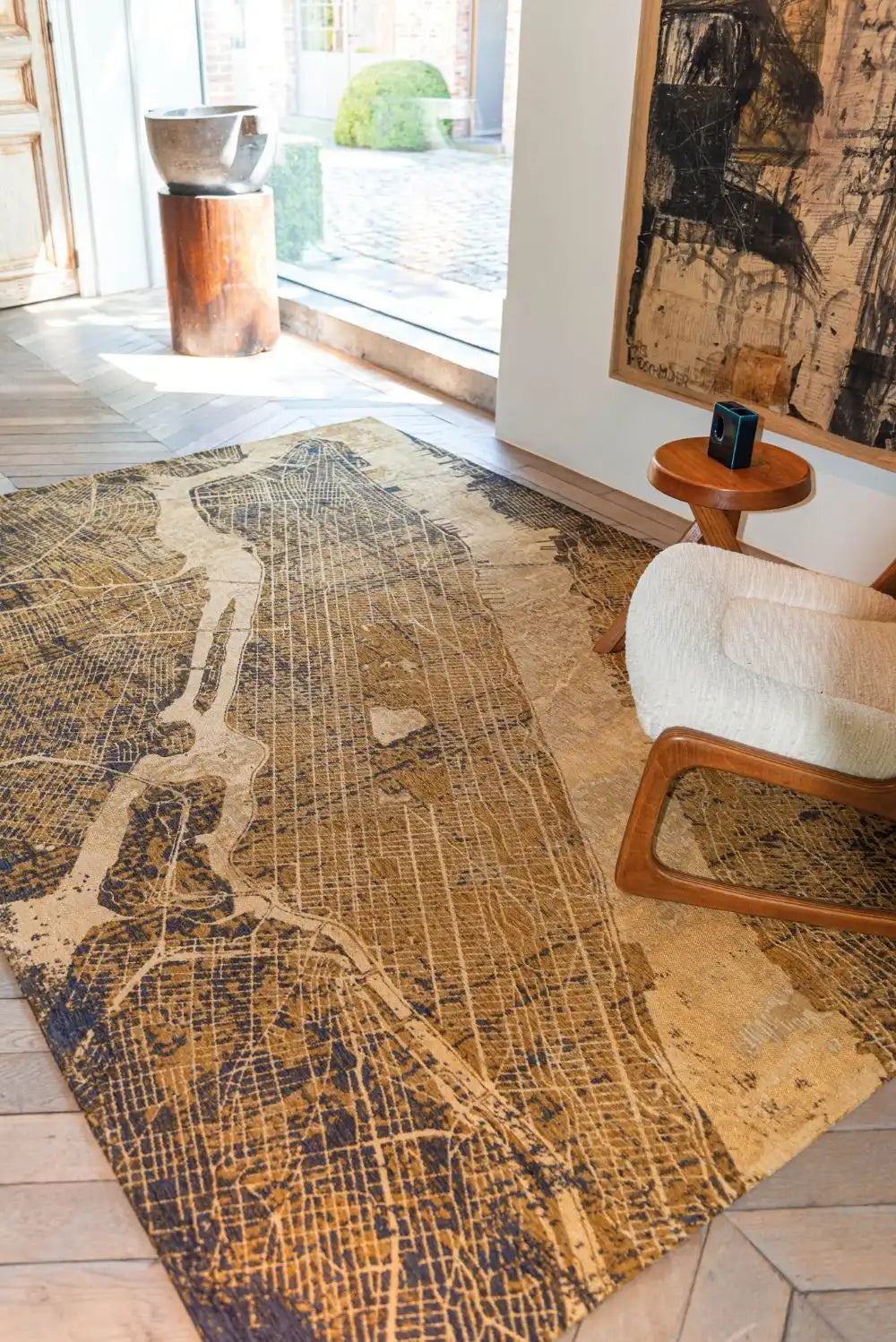 Cities 9315 New York Gatsby Gold Rugs - Buy 9315 New York Gatsby