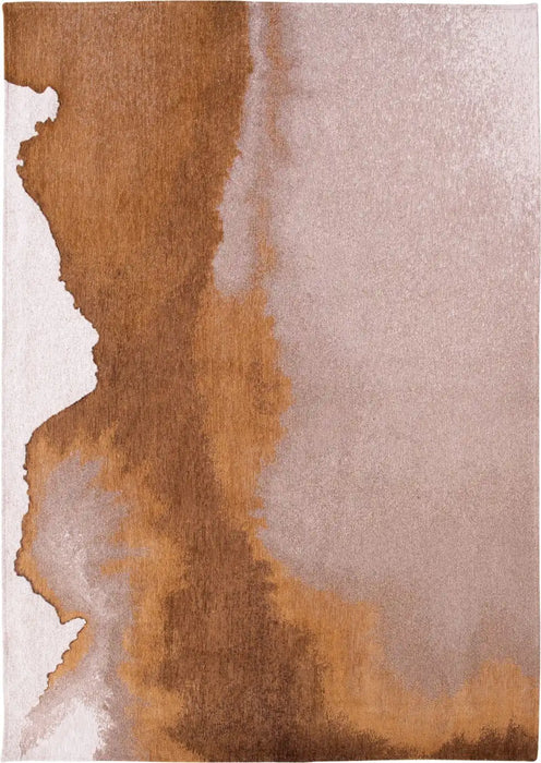 Louis de Poortere lagoon 9326 lagoon chestnut Brown, Ivory Living Room Flat Weave Rug.