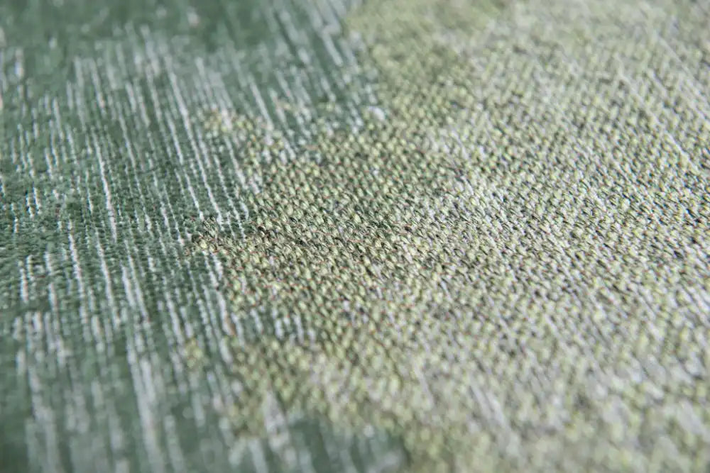 Louis de Poortere lagoon 9331 lagoon palm green Green, Ivory Living Room Flat Weave Rug.