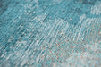 Louis de Poortere lagoon 9332 lagoon inkjet Blue, Ivory Living Room Flat Weave Rug.