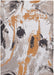 Louis de Poortere fresque 9344 fresque middle of Multicoloured, Cream Living Room  Rug.