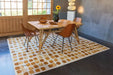 Louis de Poortere cobblestone 9346 peach party Orange, Cream Living Room  Rug.