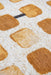 Louis de Poortere cobblestone 9346 peach party Orange, Cream Living Room  Rug.