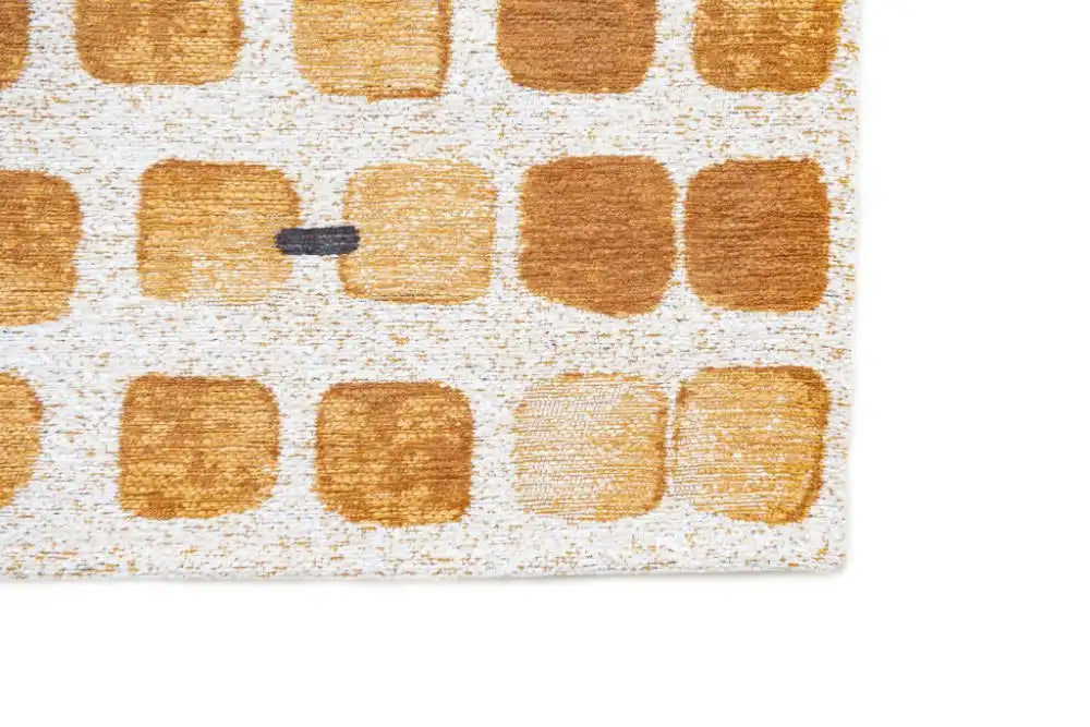 Louis de Poortere cobblestone 9346 peach party Orange, Cream Living Room  Rug.