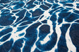 Louis de Poortere swim 9351 swim surf Blue Living Room Flat Weave Rug.
