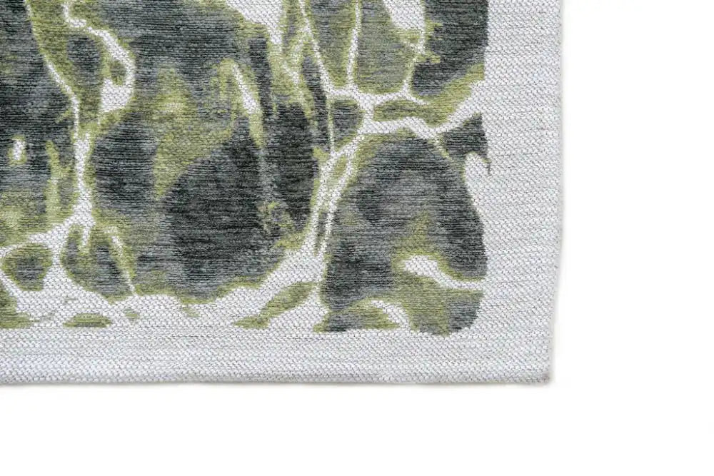 Louis de Poortere swim 9354 swim river Green Living Room Flat Weave Rug.