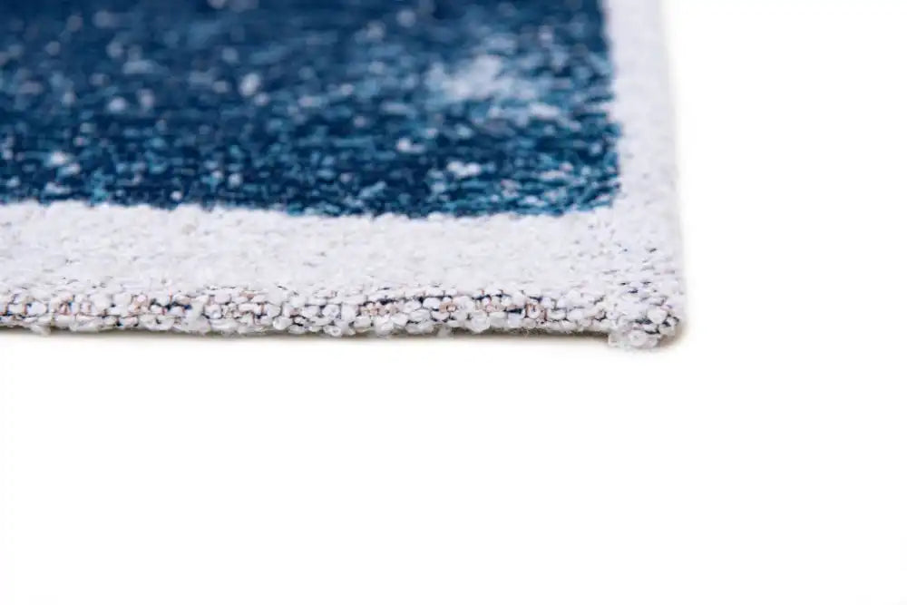 Louis de Poortere lucia 9355 lucia ice blue Blue, Ivory Living Room Geometric Rug.