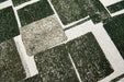 Louis de Poortere lucia 9356 lucia sycamore Green, Ivory Living Room Geometric Rug.