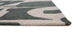 Louis de Poortere papercut 9361 papercut sea spray Green, Ivory Living Room Geometric Rug.