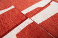 Louis de Poortere papercut 9364 papercut rust Ivory, Orange Living Room Geometric Rug.