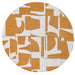 Louis de Poortere papercut 9367 papercut curry Yellow, Ivory Living Room Geometric Rug.