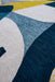 Louis de Poortere shapes 9369 shapes duck song Blue, Yellow, Multicoloured Living Room Geometric Rug.