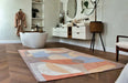 Louis de Poortere shapes 9370 shapes secret Multicoloured, Orange, Pink Living Room Geometric Rug.
