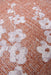 Louis de Poortere sakura 9371 sakura copper pink Pink Living Room Floral Rug.