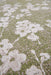 Louis de Poortere sakura 9372 sakura wet garden Green Living Room Floral Rug.