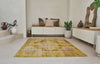 Louis de Poortere kirman 9377 kirmman sunwax Yellow Living Room  Rug.