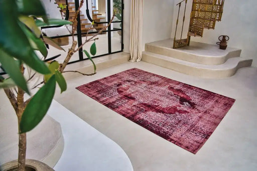 Louis de Poortere kirman 9378 kirman margaux Red Living Room  Rug.