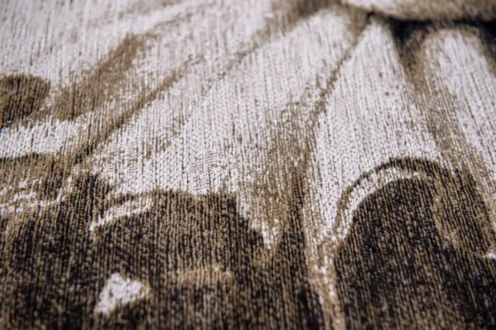 Louis de Poortere pop by louis 9391 momento mori funny bones Grey, Cream Living Room Flat Weave Rug.