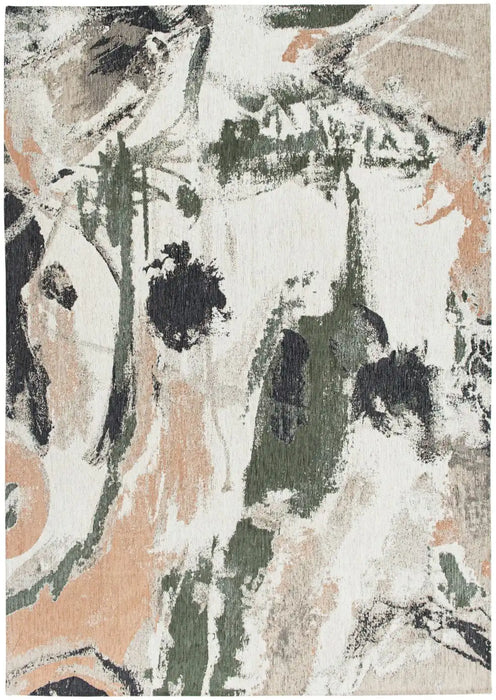 Louis de Poortere fresque 9393 fresque indian rice Multicoloured, Cream Living Room  Rug.