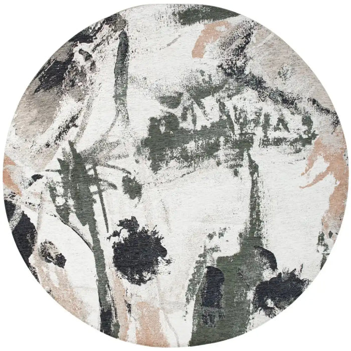 Louis de Poortere fresque 9393 fresque indian rice Multicoloured, Cream Living Room  Rug.